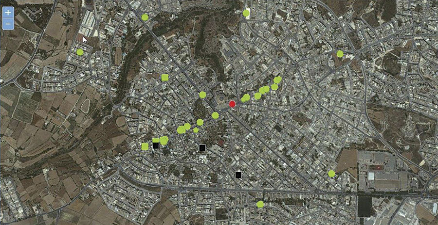 With GIS, customer care staff can pinpoint customer reports—such as low water pressure, leaks, and service outages—on a map.