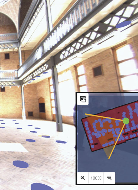 Indoor Reality documents indoor spaces in a sequenced process to generate 3D floor plans that can be imported into ArcGIS Pro and ArcGIS Online. Indoor Reality documents indoor spaces in a sequenced process to generate 3D floor plans that can be imported into ArcGIS Pro and ArcGIS Online.
