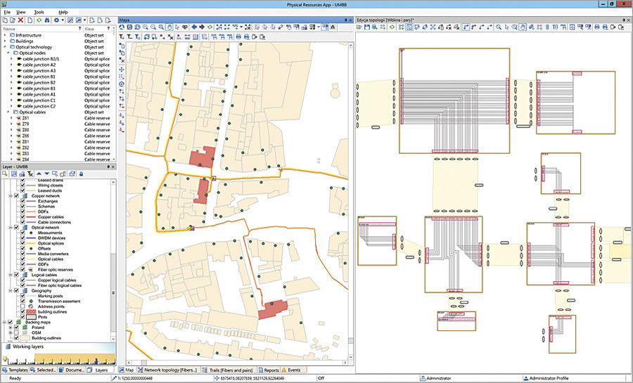 With SunVizion Network Inventory, which works with ArcGIS 10.3 for Server, all entities engaged in operating a broadband network have access to data with multiple levels of detail.