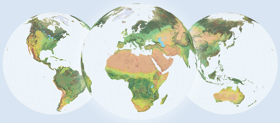 Using the Global Ecological Land Units map and the data behind it, scientists, planners, conservationists, and the public can access information about the environment using a common framework, a common language, and a common spatial unit.