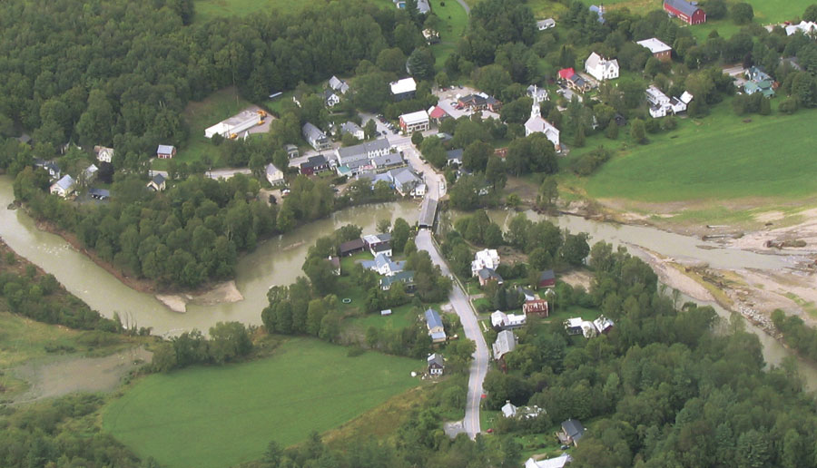 People straighten rivers to protect roads, use dams to divert river water, and armor stream beds with rock and concrete—all of which change a stream's width, depth, slope, and sinuosity. (Photograph courtesy of Staci Pomeroy.)