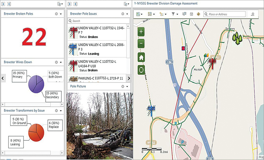 Supervisors now use an in-house dashboard in ArcGIS Online to monitor incoming data from the field.