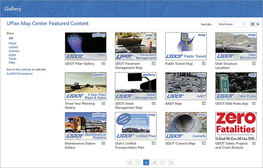 The Utah Department of Transportation (UDOT) uses ArcGIS Online to share maps with the public and officials.
