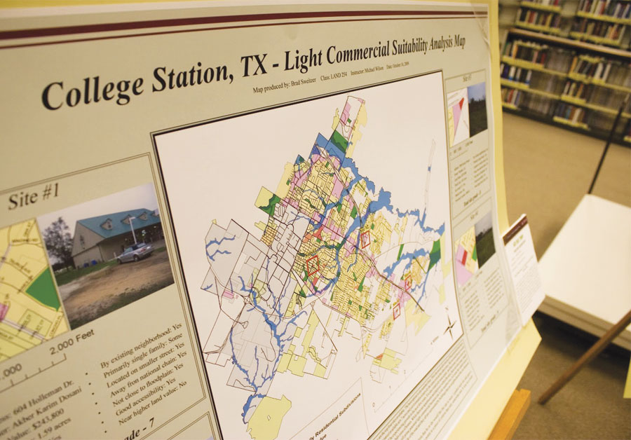 GIS supports research in nearly every college and agency at Texas A&M University.