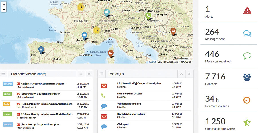 Retailers, utility companies, and smart cities can use SmartNotify to analyze their contacts' preferences, circumstances, and locations.