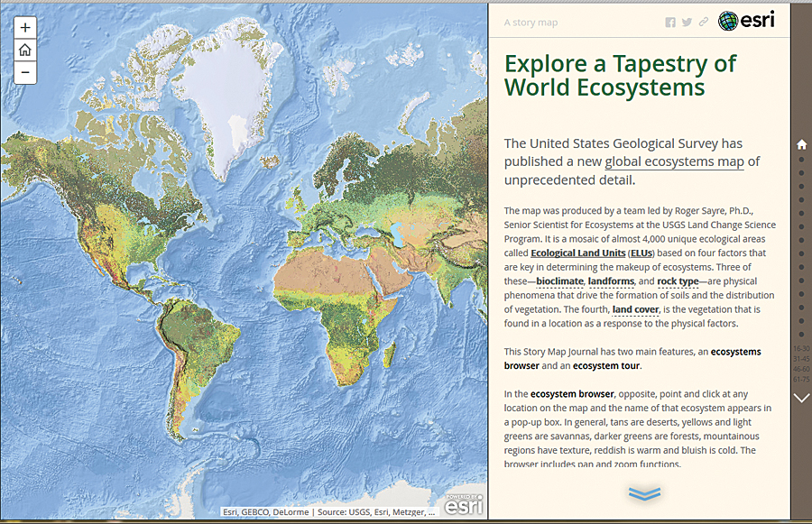 This story map introduces ecological land units and lets you explore more than 100 places of high diversity.