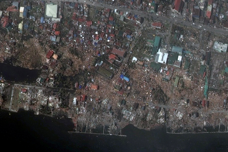 DigitalGlobe First Look imagery shows the destruction Typhoon Hayian caused in Tacloban, Philippines.
