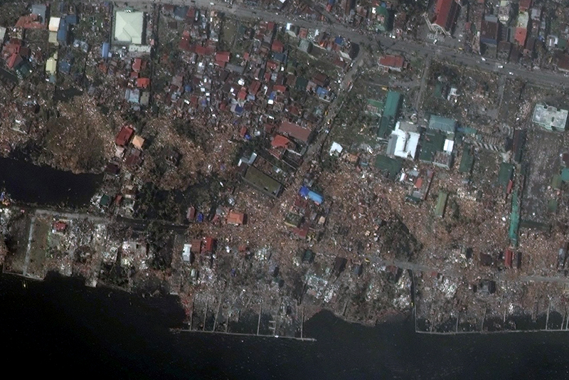 DigitalGlobe First Look imagery shows the destruction Typhoon Hayian caused in Tacloban, Philippines. DigitalGlobe First Look imagery shows the destruction Typhoon Hayian caused in Tacloban, Philippines.