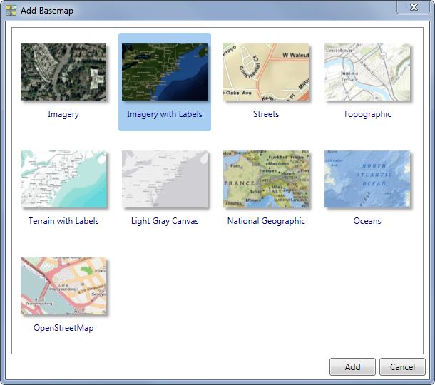Basemaps from ArcGIS Online, accessible from ArcMap, provide context to your exising geographic information system (GIS) data.
