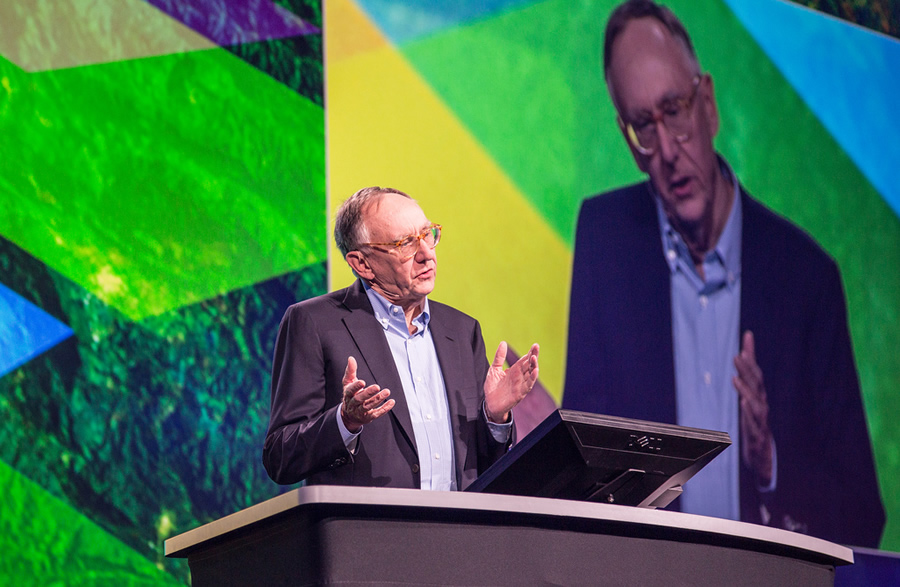 Esri President Jack Dangermond will talk about the important work Esri software users do. Esri President Jack Dangermond will talk about the important work Esri software users do.
