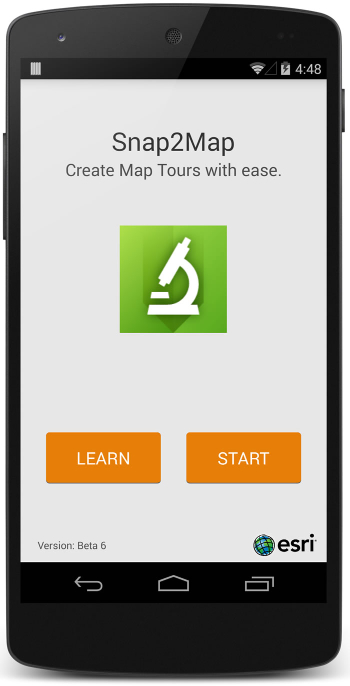 Snap2Map's interface is streamlined and easy to use.