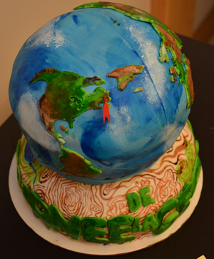 Earth cakes are a popular GIS Day treat.