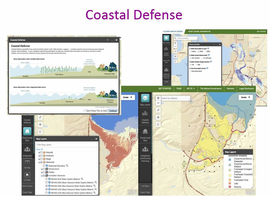 The winning Coastal Defense app was developed by The Nature Conservancy.