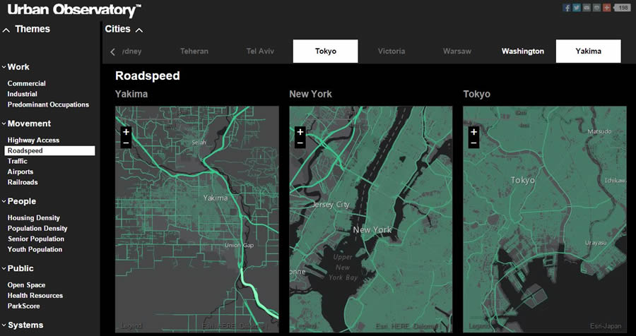 The posted road speed for Yakima looks somewhat similar to those in two large cities. The posted road speed for Yakima looks somewhat similar to those in two large cities.
