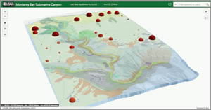 Russell Roberts demonstrated 3D web app map using Web App Builder for ArcGIS