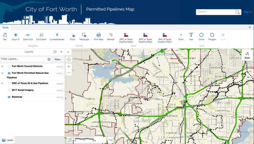 Permitted Pipelines Map