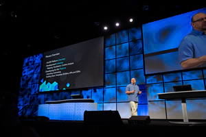 ArcGIS program manager Jim McKinney at DevSummit