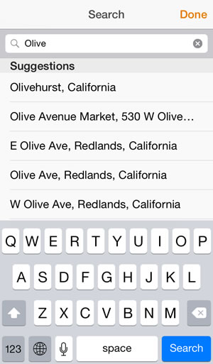 Navigator now provides suggestions while searching. Navigator now provides suggestions while searching.