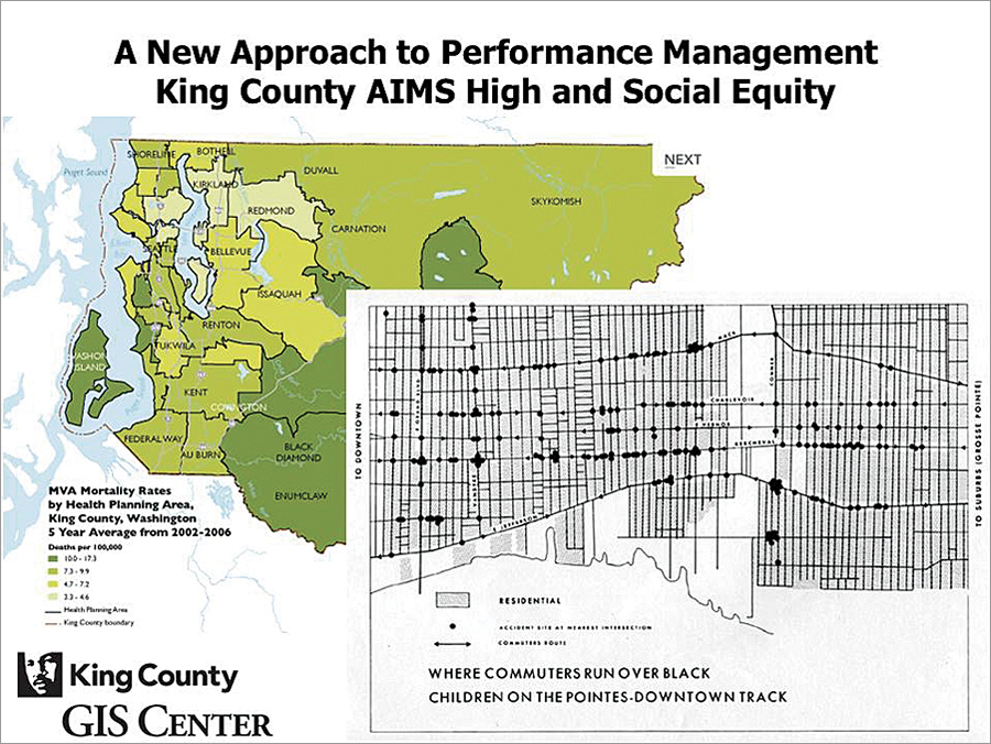 King County GIS supports social equity goals with geospatial awareness pioneered by William Bunge.