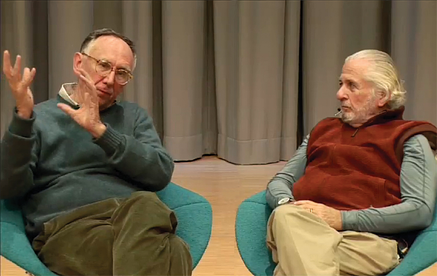 Jack Dangermond (left) and Richard Saul Wurman (right).