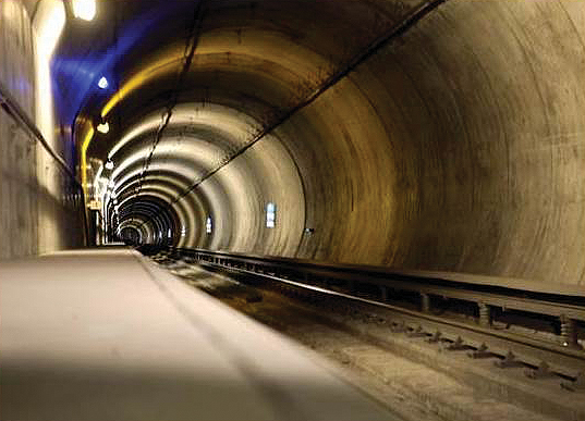 The BART network runs more than 30 miles through subways and tunnels such as the Transbay Tube.