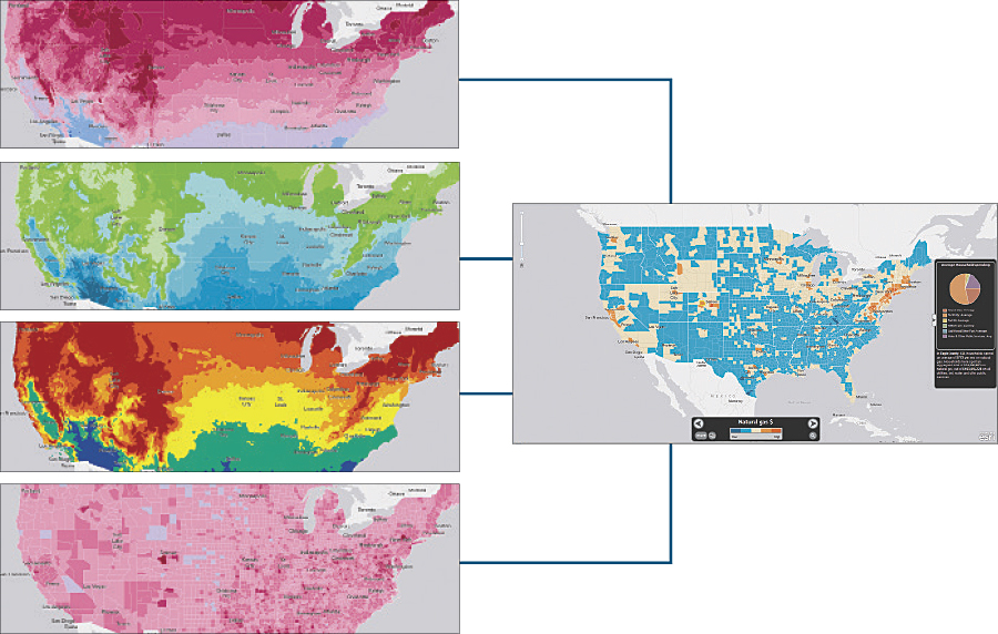 Collect and showcase multiple intelligent web maps in one configurable application.