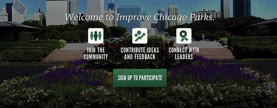 The MindMixer app integrates with Chicago's existing system to provide an interactive platform for community dialog.