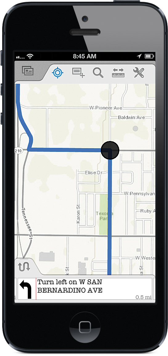 Plan routes and get driving directions using the new Collector for ArcGIS application accessible from your iPhone or Android smartphone. Plan routes and get driving directions using the new Collector for ArcGIS application accessible from your iPhone or Android smartphone.