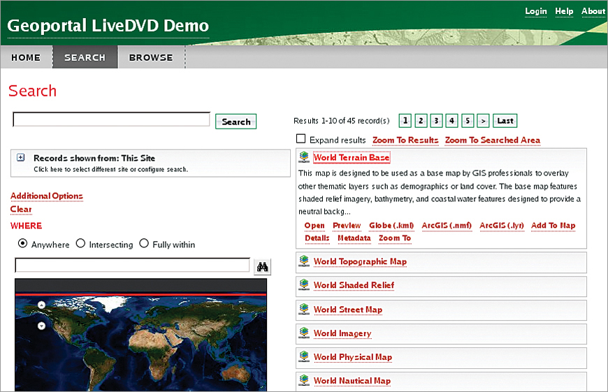 The Esri Geoportal Server LiveDVD Demo 2013 runs on a fully functional openSUSE Linux operating system.