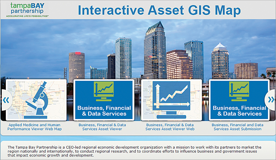 Asset Map ArcGIS Online landing page.