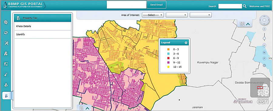 Property Tax Penalty Report across a particular zone.