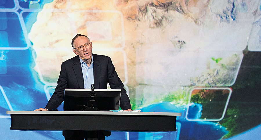 Esri president Jack Dangermond called on attendees at the Esri User Conference to address the complex challenges facing our world by using GIS as a medium to make this complexity more understandable.