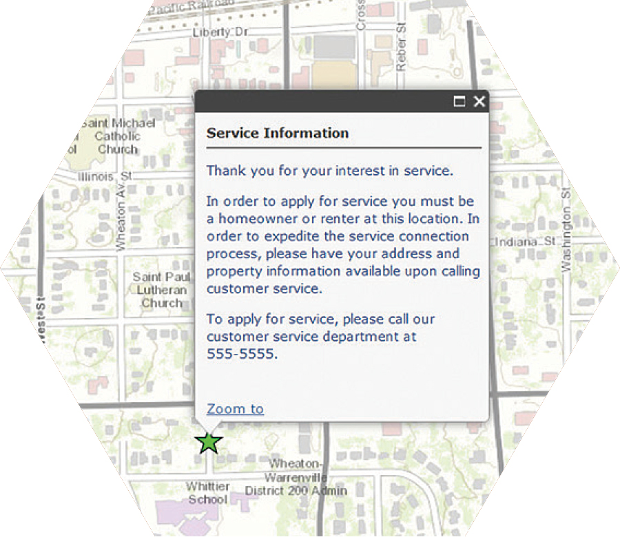 With the GeoForm configurable app template, you can edit feature data in a form instead of a pop-up window.