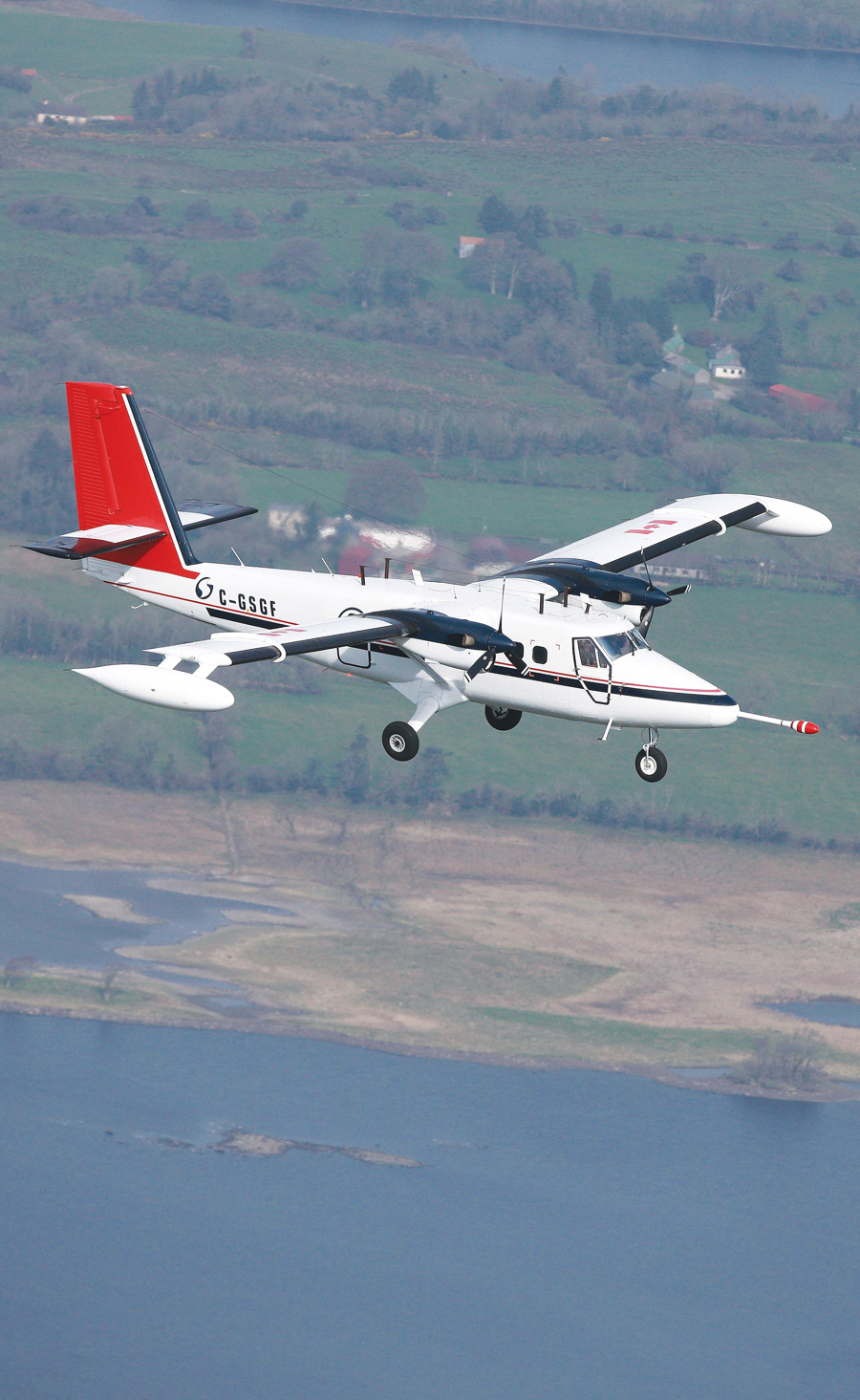 During the Tellus Project, the survey plane flew survey lines across the six counties for a total distance of 63,000 kilometers.