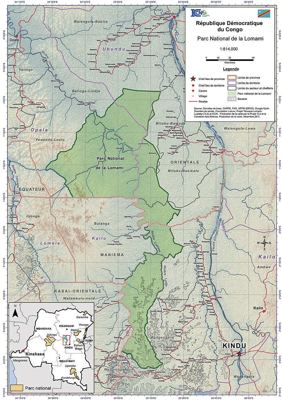 Proposed Lomami National Park, Democratic Republic of Congo.