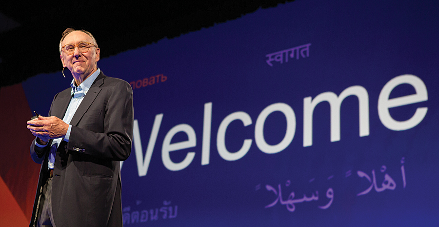 Jack Dangermond welcomes 15,000 geospatial professionals at the 2013 Esri International User Conference.