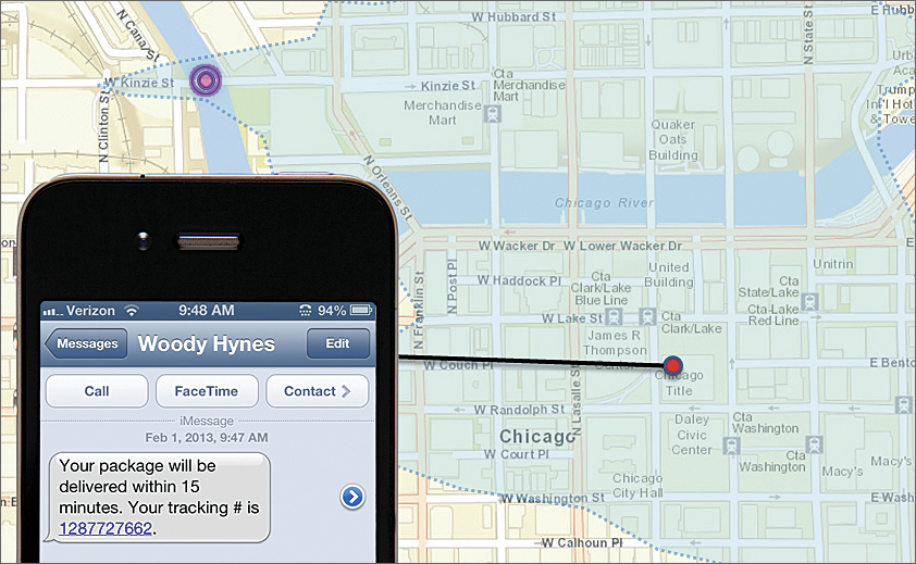 GeoEvent Processor can generate travel-time geofences that notify customers when a delivery is minutes away.