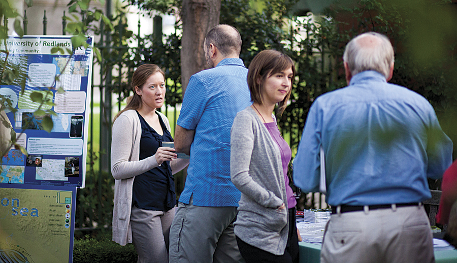 Esri hosted its first GIS Day celebration in Redlands, California.