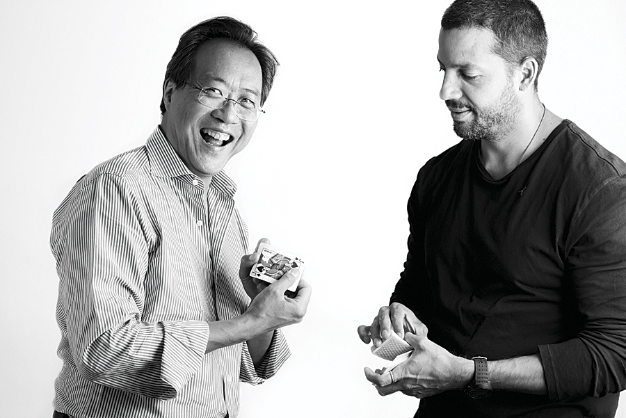 Yo-Yo Ma and David Blaine. (Photo by Jon Kamen.)