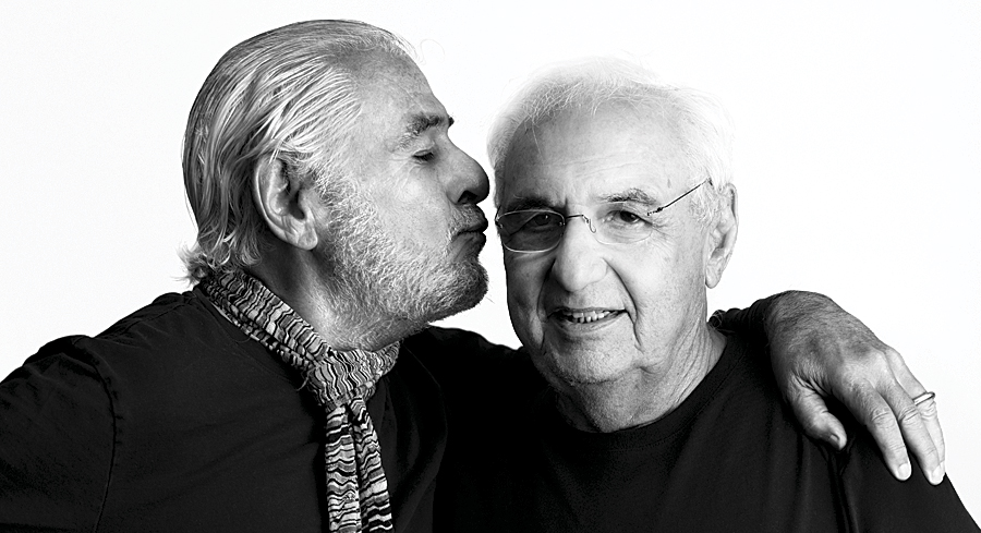 Richard Saul Wurman and Frank Gehry. (Photo by Jon Kamen.)