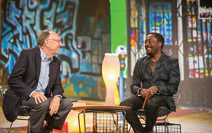 Jack Dangermond and will.i.am talk about technology education and inner city programs. Jack Dangermond and will.i.am talk about technology education and inner city programs.