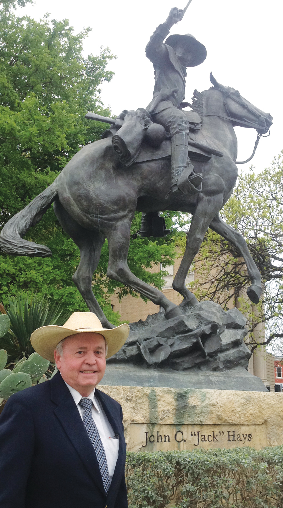 GIS Hero Sterling Harris with his hero Texas Ranger John Coffee "Jack" Hays, who was appointed US surveyor general for California in 1853.