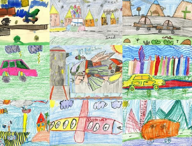 Students from Las Vegas area schools contributed their works of art to the project. Students from Las Vegas area schools contributed their works of art to the project.