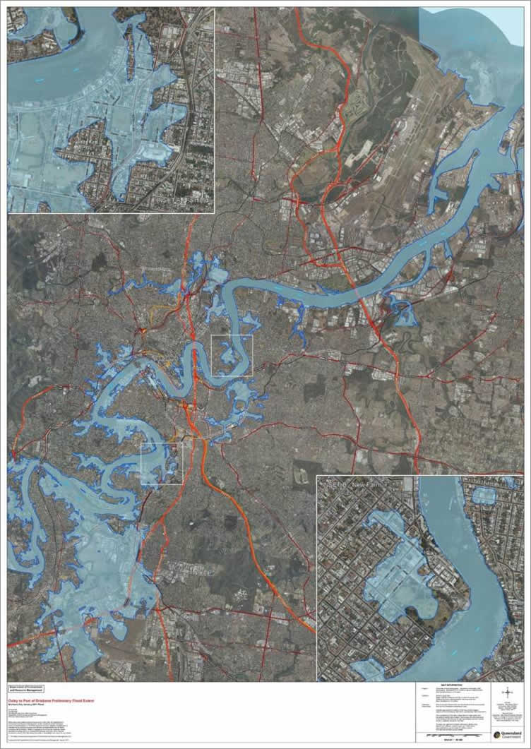 An important record of the 2011 flood event was created from imagery and observations of flood peaks on the ground.