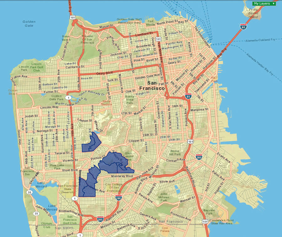 Using Community Analyst and census block demographic data, San Francisco Department of the Enviroment identified three key segments where residents would likely consider purchasing energy upgrade packages.