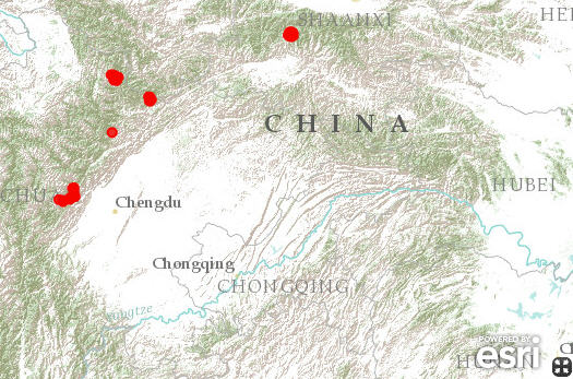 The maps on the Smithsonian WILD website show the locations of where the animals were photographed.