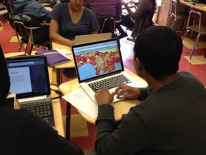 11th grade student in Los Angeles uses Esri technology