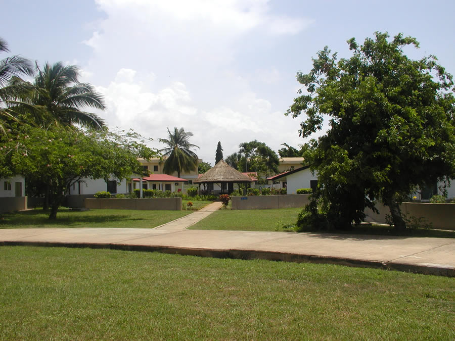 The students live in hostels located near campus.