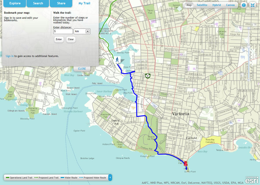 You can type in the number of steps or kilometers you have walked on the Trail. You can type in the number of steps or kilometers you have walked on the Trail.