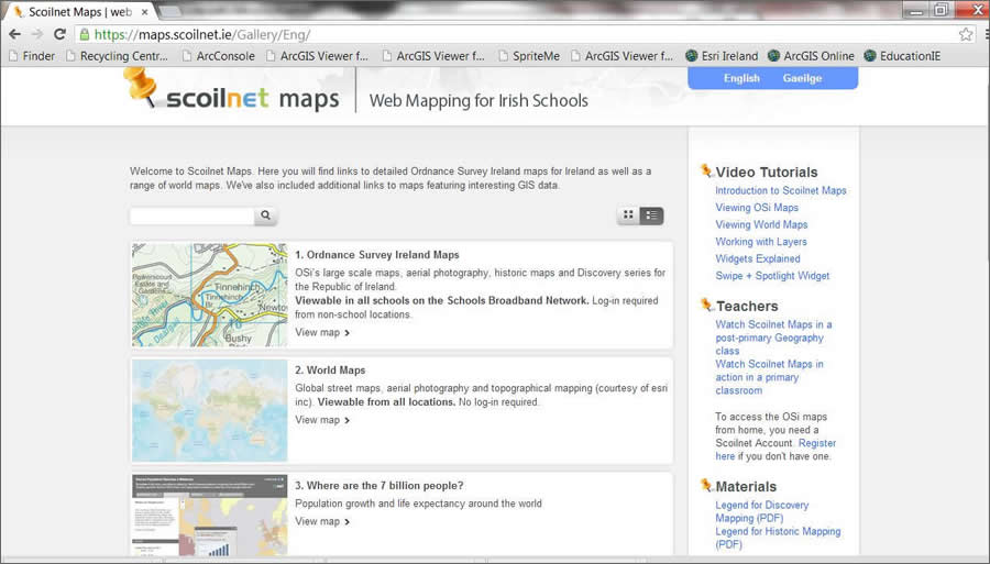 Scoilnet Maps offers a selection of maps and other geographic resources for educators and their students.